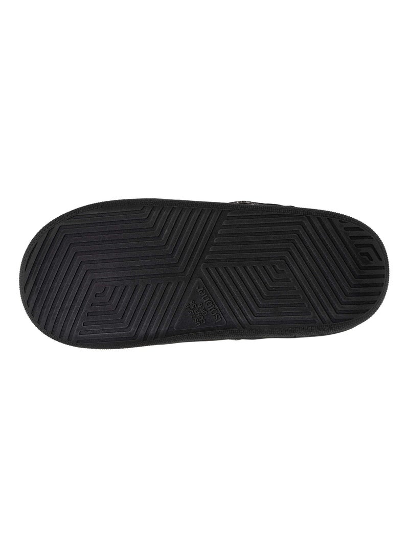Chaussons mules semelle bloup confort femme Isotoner Noir - Kiabi