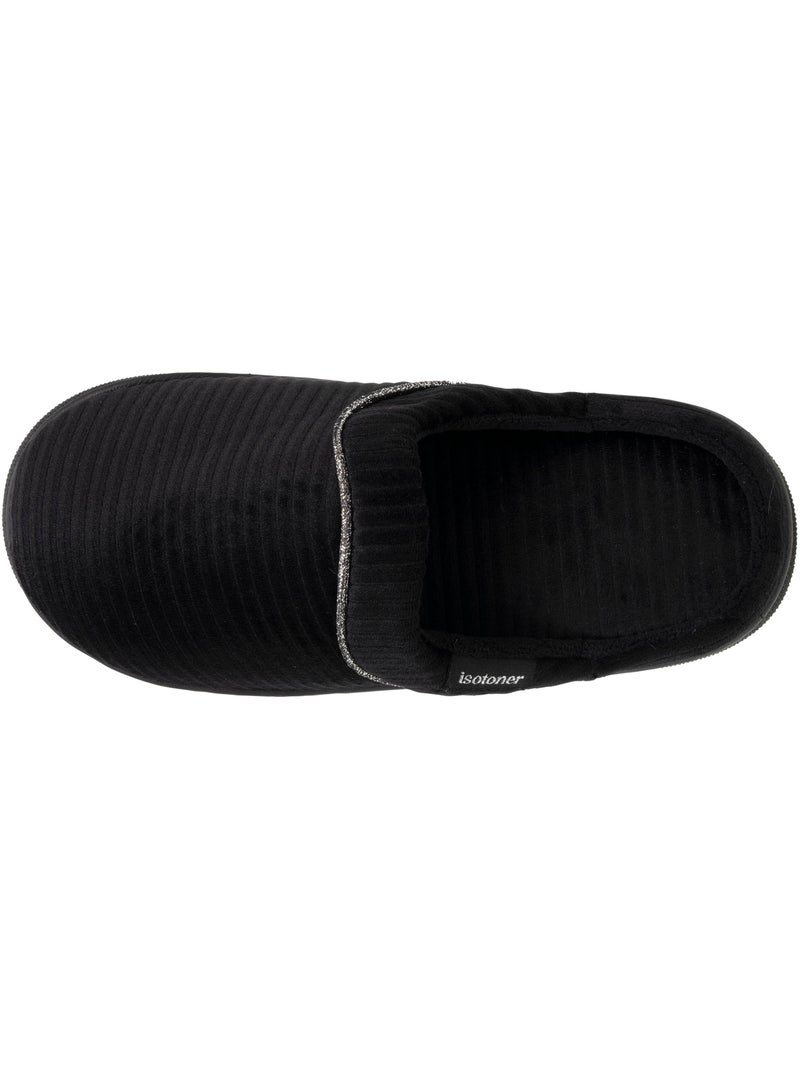 Chaussons mules semelle bloup confort femme Noir - Kiabi