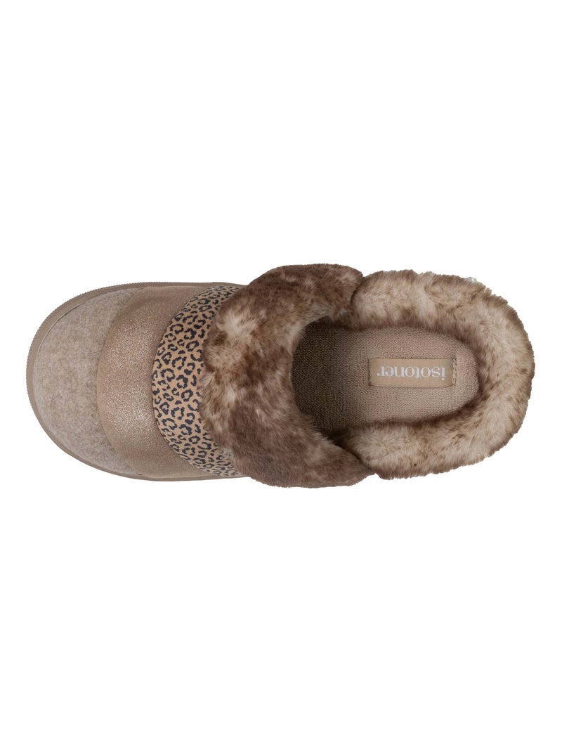 Chaussons mules semelle bloup extra confort femme Isotoner Beige - Kiabi
