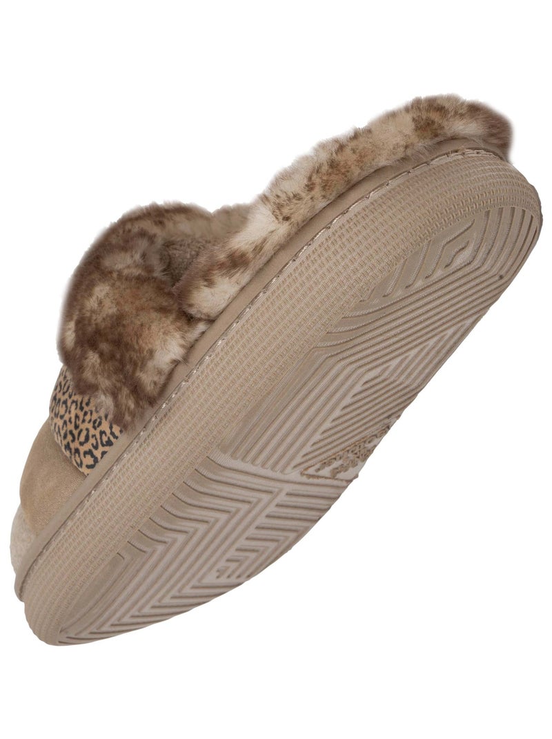 Chaussons mules semelle bloup extra confort femme Isotoner Beige - Kiabi