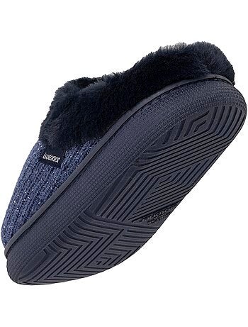 Chaussons mules semelle bloup extra confort femme Isotoner