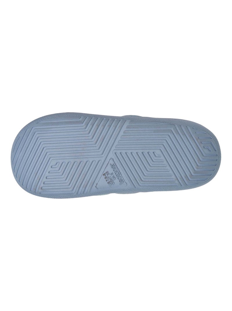 Chaussons mules semelle bloup extra confort femme Isotoner Bleu Violet Blanc - Kiabi