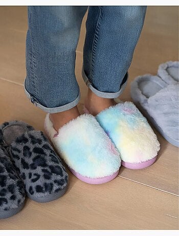 Chaussons mules semelle bloup extra confort femme Isotoner