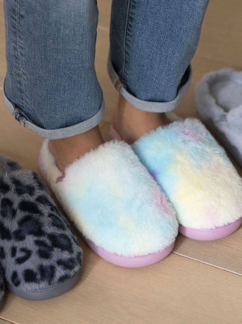 Chaussons mules semelle bloup extra confort femme Isotoner - Kiabi