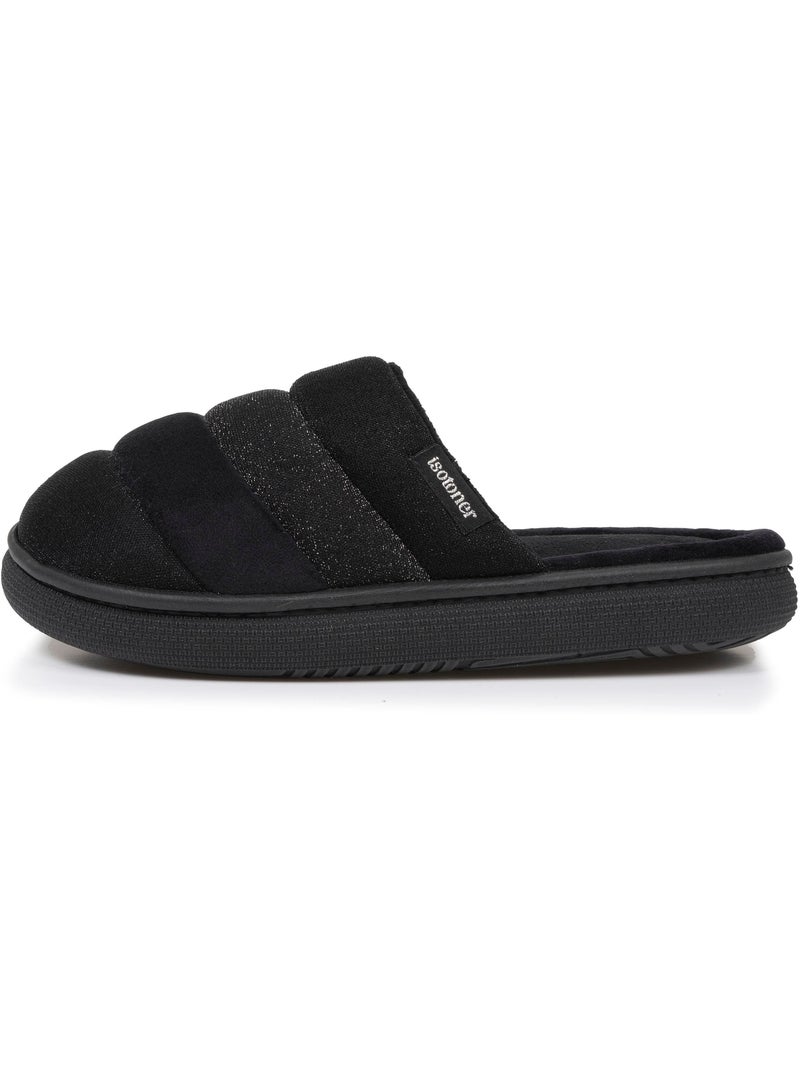 Chaussons mules semelle bloup extra confort femme Noir - Kiabi