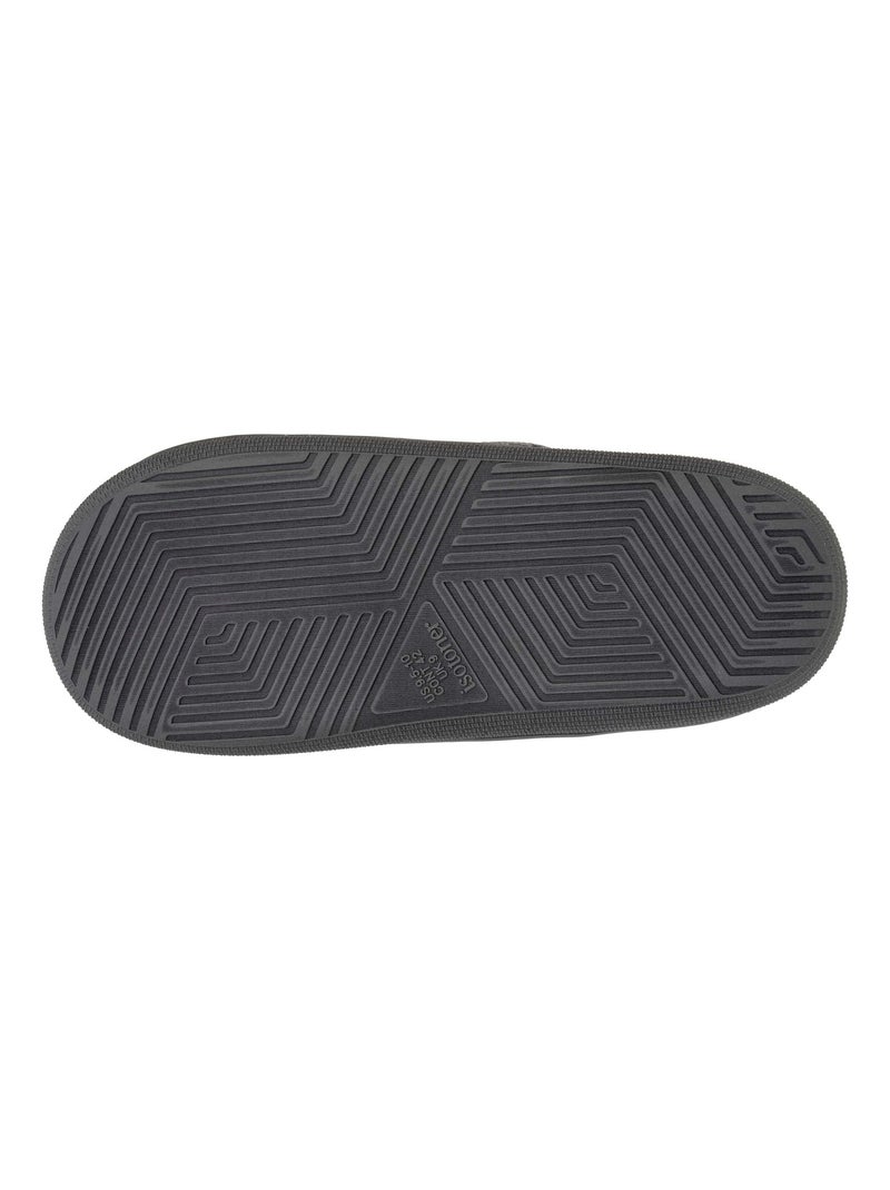 Chaussons mules semelle bloup Xtra confort homme Isotoner Gris - Kiabi