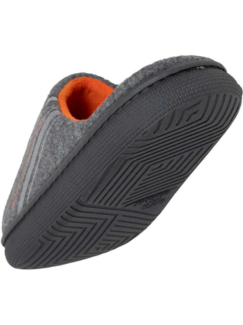 Chaussons mules semelle confort ultra-moelleuse homme Isotoner Gris chiné - Kiabi