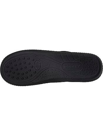 Chaussons mules semelle ergonomique confort, velours femme