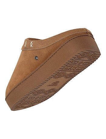 Chaussons mules semelle plateforme 3,5 cm femme Isotoner