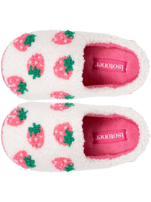 Chaussons mules sherpa fraise, semelle bloup xtra fille isotoner - Kiabi Chaussons mules sherpa fraise, semelle bloup xtra fille isotoner - Kiabi