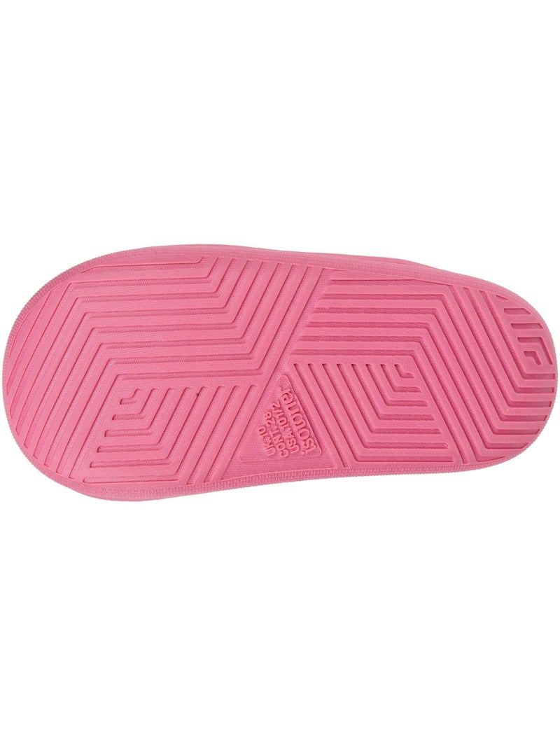 Chaussons mules sherpa fraise, semelle bloup xtra fille isotoner Ivoire - Kiabi
