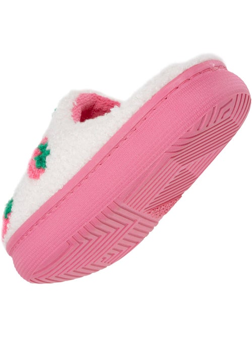 Chaussons mules sherpa fraise, semelle bloup xtra fille isotoner - Kiabi Chaussons mules sherpa fraise, semelle bloup xtra fille isotoner - Kiabi