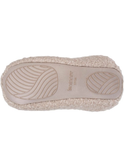 Chaussons mules sherpa, semelle antidérapante femme isotoner - Kiabi