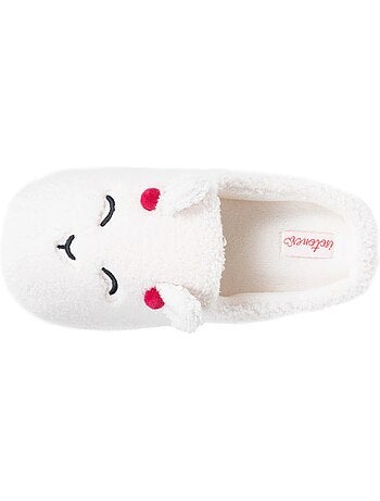 Chaussons mules sherpa, semelle gomme ultra souple femme isotoner