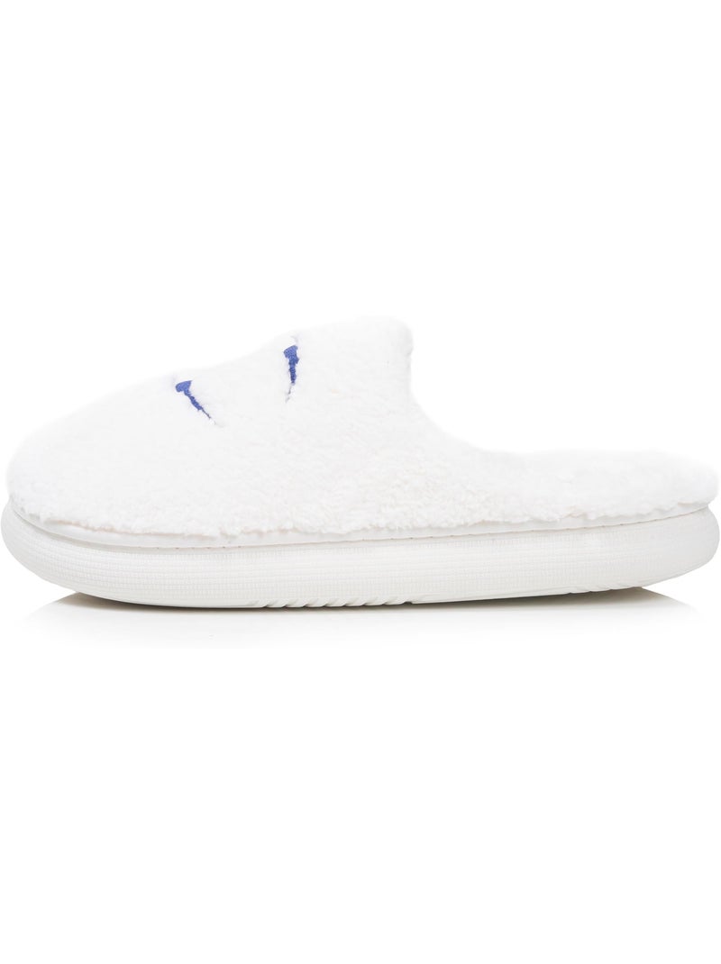 Chaussons mules sherpa stylé et chaud confort douillets femme Champion Ivoire - Kiabi