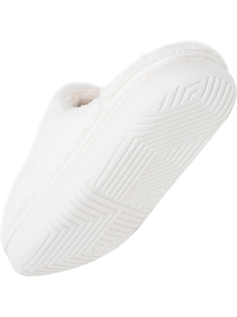 Chaussons mules sherpa stylé et chaud confort douillets femme Champion Ivoire - Kiabi