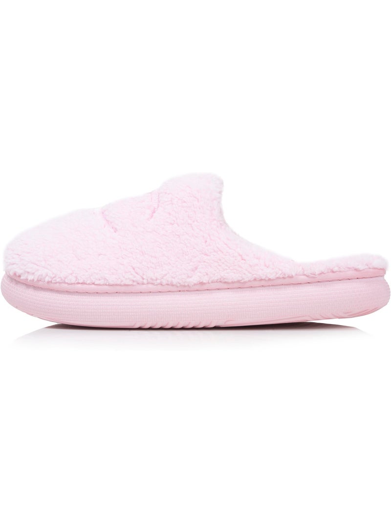 Chaussons mules sherpa stylé et chaud confort douillets femme Champion Rose pâle - Kiabi