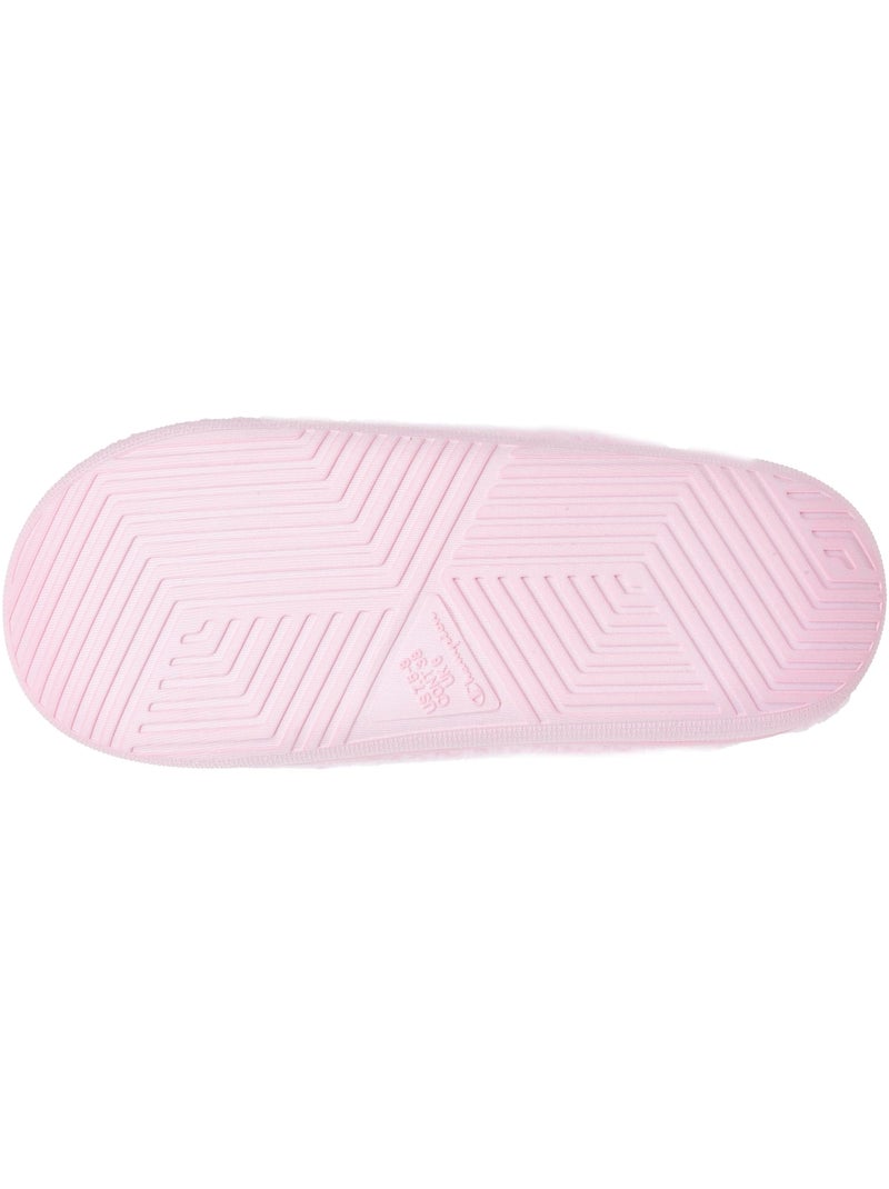 Chaussons mules sherpa stylé et chaud confort douillets femme Champion Rose pâle - Kiabi