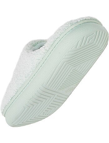 Chaussons mules sherpa stylé et chaud confort douillets femme champion