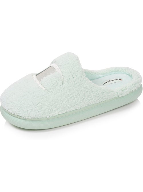 Chaussons mules sherpa stylé et chaud confort douillets femme Champion - Kiabi Chaussons mules sherpa stylé et chaud confort douillets femme Champion - Kiabi