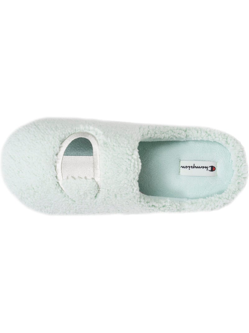 Chaussons mules sherpa stylé et chaud confort douillets femme Champion Vert d'eau - Kiabi
