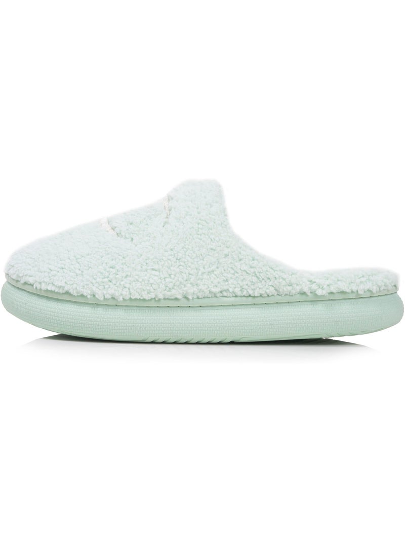 Chaussons mules sherpa stylé et chaud confort douillets femme Champion Vert d'eau - Kiabi
