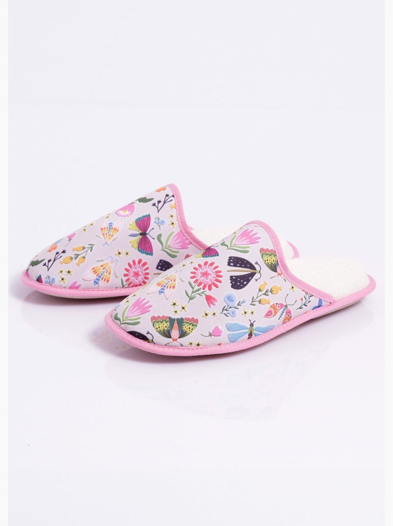 Chaussons mules souples largeur confort - Afibel Beige - Kiabi