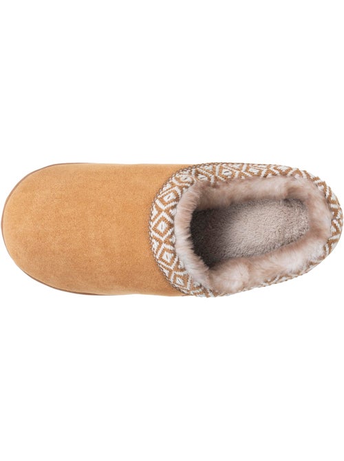 Chaussons mules suédine à semelle compensé de 3,5 cm, femme Isotoner - Kiabi Chaussons mules suédine à semelle compensé de 3,5 cm, femme Isotoner - Kiabi