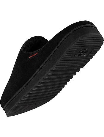 Chaussons mules suédine, confortables homme isotoner