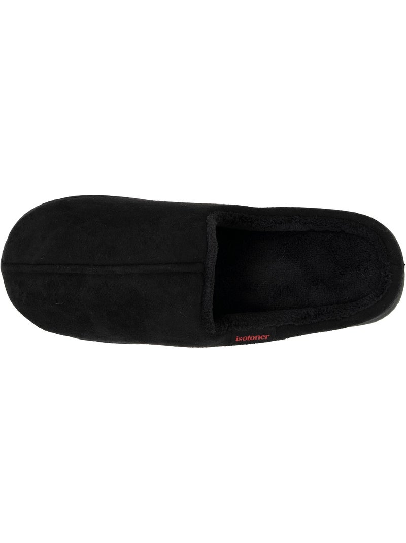 Chaussons mules suédine, confortables homme isotoner Noir - Kiabi