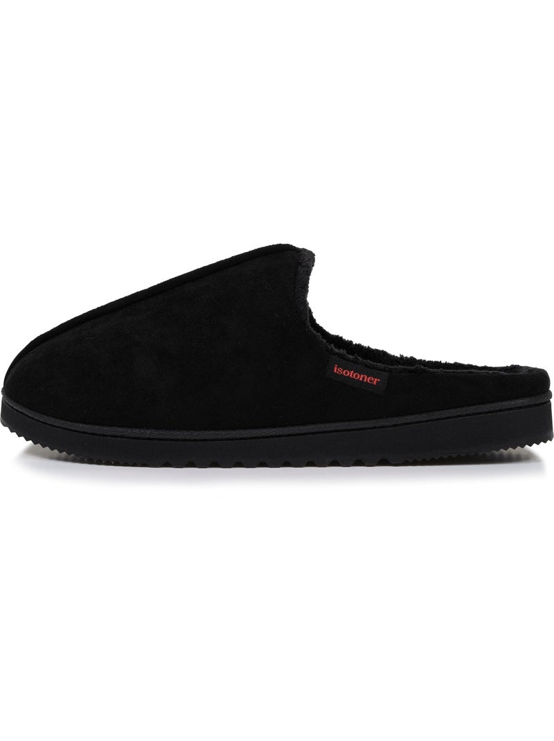 Chaussons mules suédine, confortables homme isotoner Noir - Kiabi