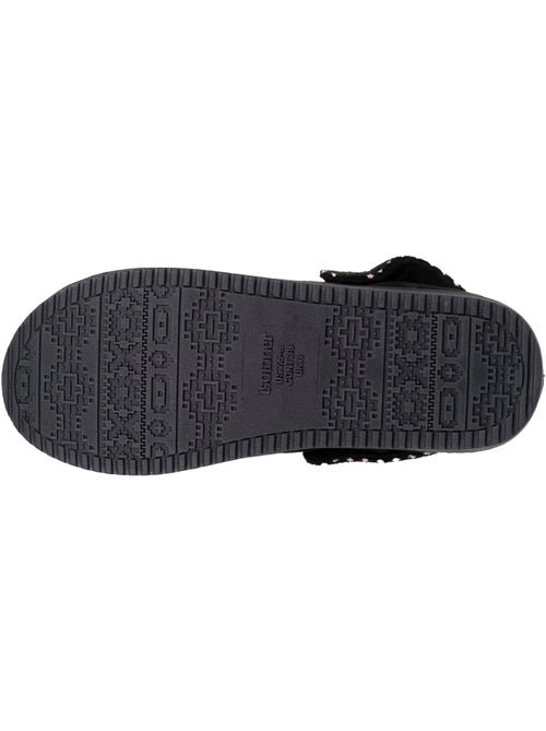 Chaussons mules suédine plateforme de 3,5 cm, confort femme Isotoner - Kiabi
