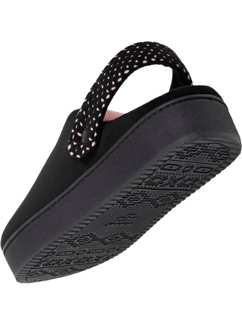 Chaussons mules suédine plateforme de 3,5 cm, confort femme Isotoner - Kiabi