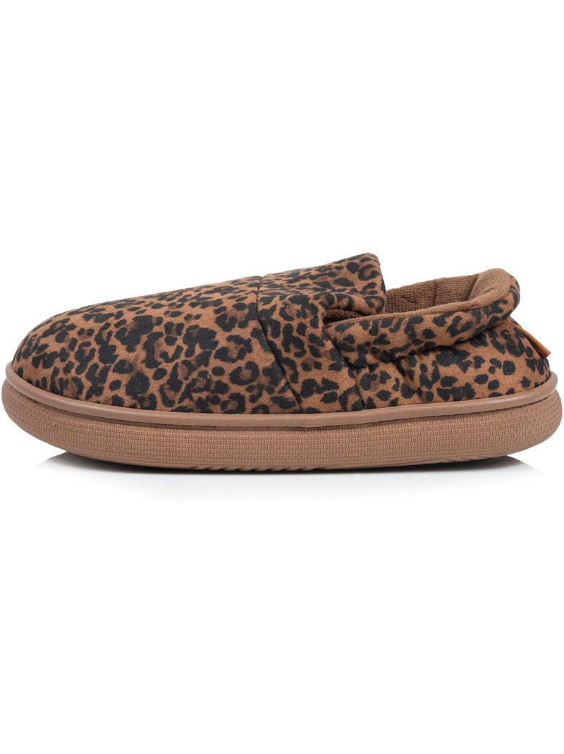 Chaussons mules suédine semelle bloup extra confort femme isotoner Camel - Kiabi