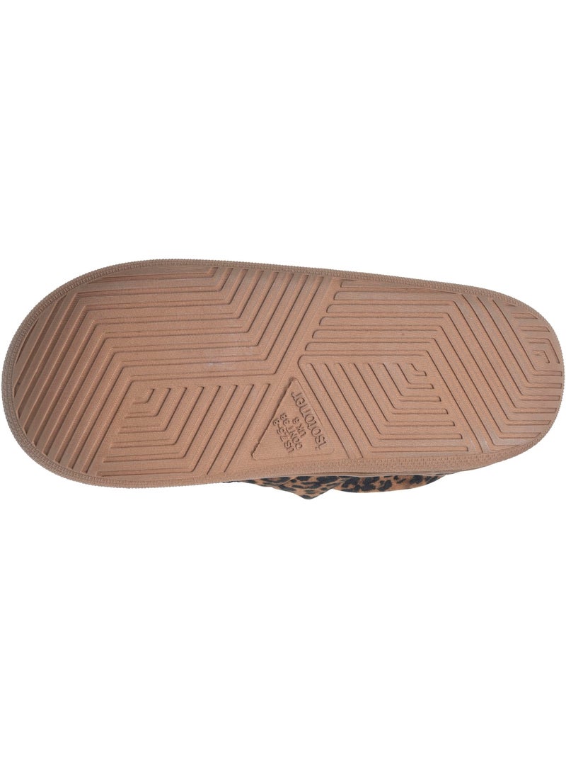 Chaussons mules suédine semelle bloup extra confort femme isotoner Camel - Kiabi