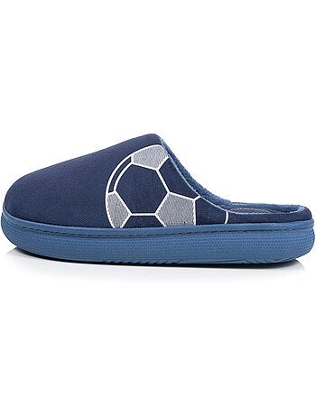 Chaussons mules suédine semelle bloup extra confort garçon isotoner