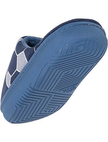 Chaussons mules suédine semelle bloup extra confort garçon isotoner