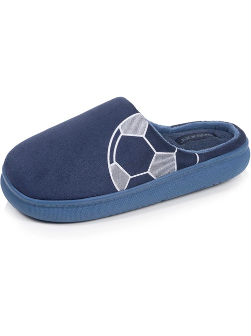 Chaussons mules suédine semelle bloup extra confort garçon isotoner - Kiabi