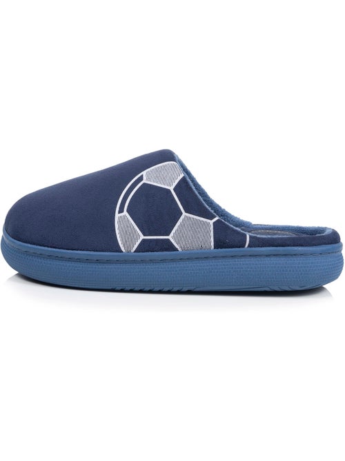 Chaussons mules suédine semelle bloup extra confort garçon isotoner - Kiabi