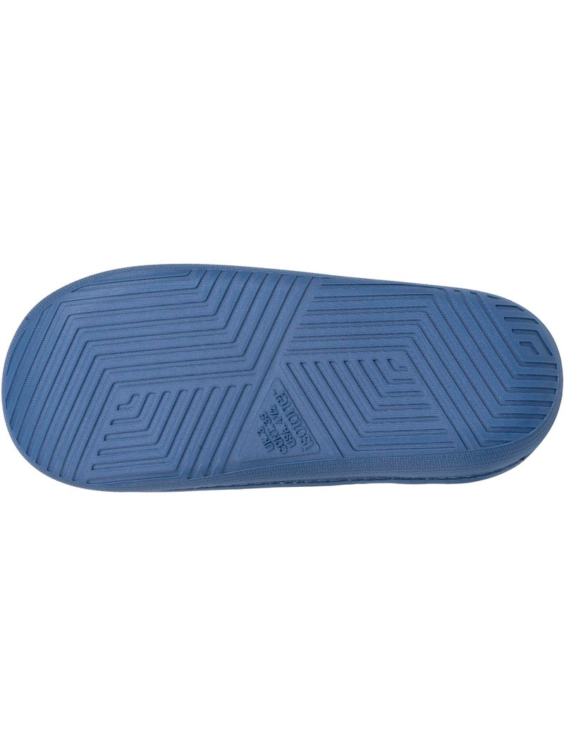 Chaussons mules suédine semelle bloup extra confort garçon isotoner Bleu marine - Kiabi