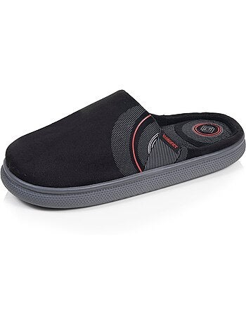Chaussons mules velours semelle bloup extra confort homme isotoner