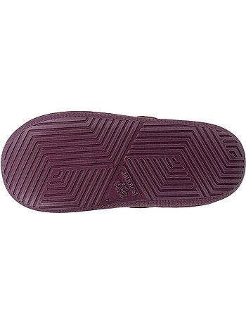 Chaussons mules suédine semelle bloup xtra confort femme
