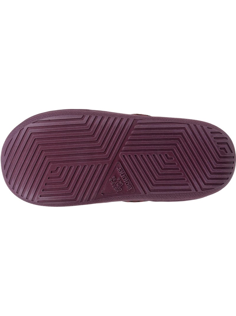 Chaussons mules suédine semelle bloup xtra confort femme Bordeaux - Kiabi