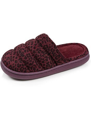 Chaussons mules suédine semelle bloup xtra confort femme Isotoner