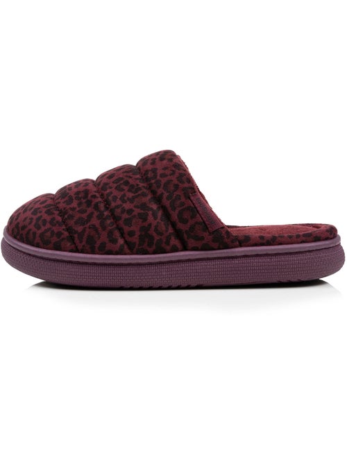 Chaussons mules suédine semelle bloup XTRA Confort femme Isotoner - Kiabi