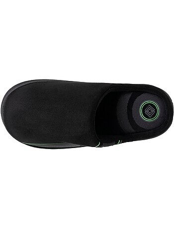 Chaussons mules suédine, semelle bloup xtra confort homme Isotoner