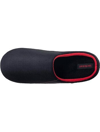 Chaussons mules suédine, semelle gomme ultra souple homme isotoner