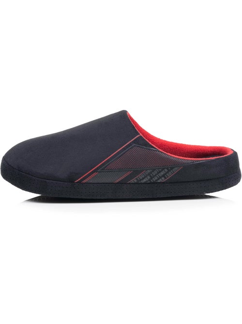 Chaussons mules suédine, semelle gomme ultra souple homme isotoner - Kiabi