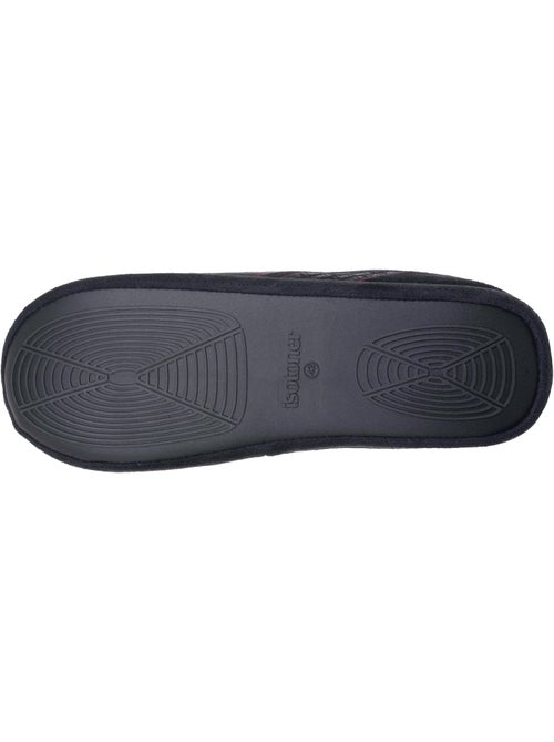 Chaussons mules suédine, semelle gomme ultra souple homme isotoner - Kiabi