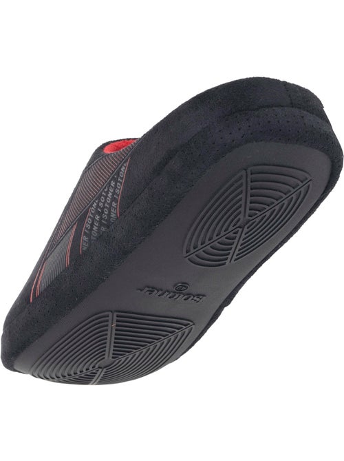 Chaussons mules suédine, semelle gomme ultra souple homme isotoner - Kiabi